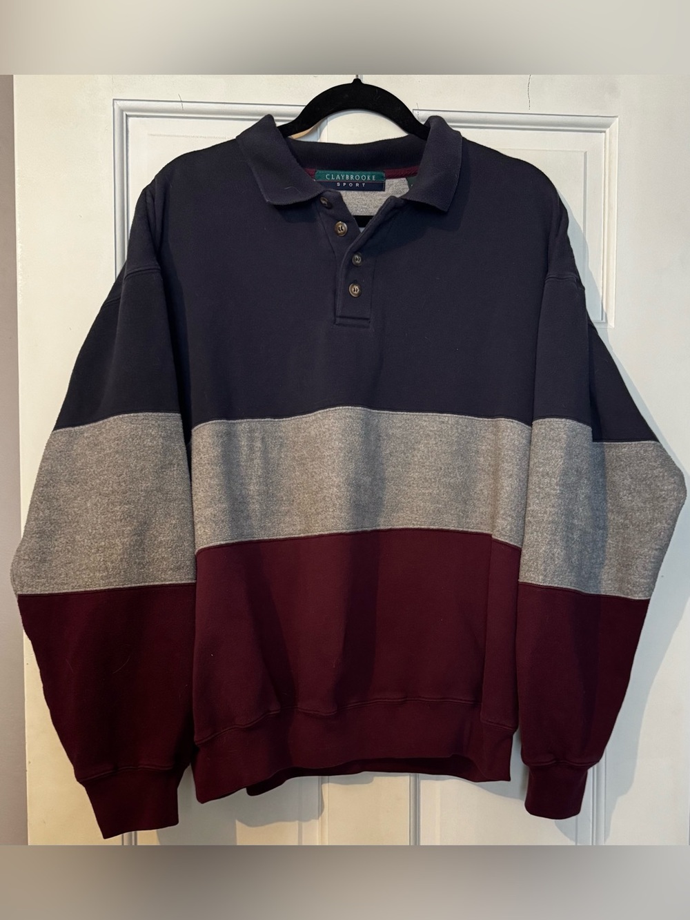 Vintage Claybrooke Sport Rugby-Style Pullover